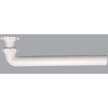 All-Source 1-1/2 In. x 15 In. White Plastic Waste Arm 494879